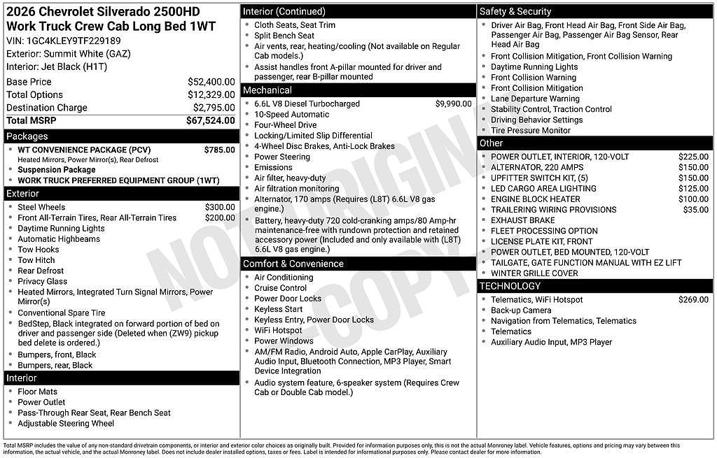 2026 Chevrolet Silverado 2500HD