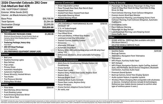 2026 Chevrolet Colorado