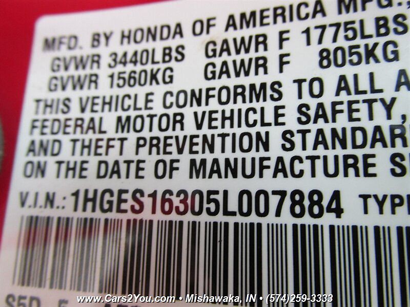 2005 Honda Civic VP image 17
