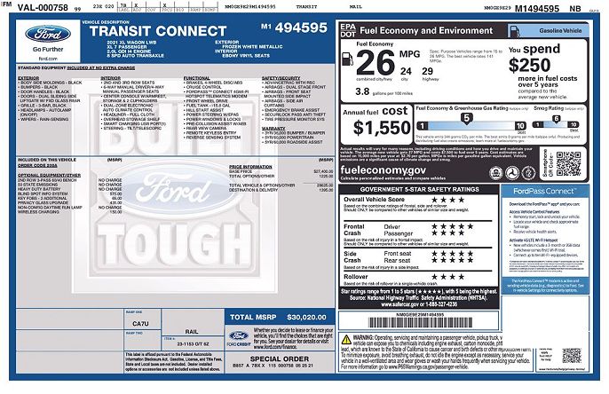 2021 Ford Transit Connect