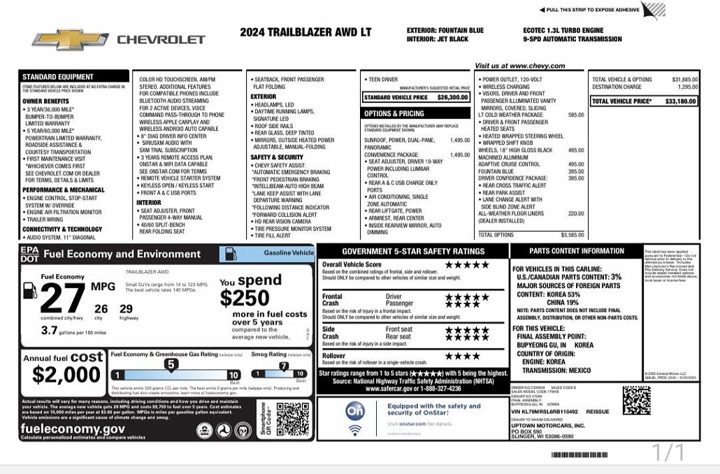 2024 Chevrolet TrailBlazer LT image 4