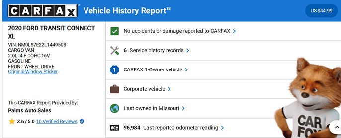 2020 Ford Transit Connect