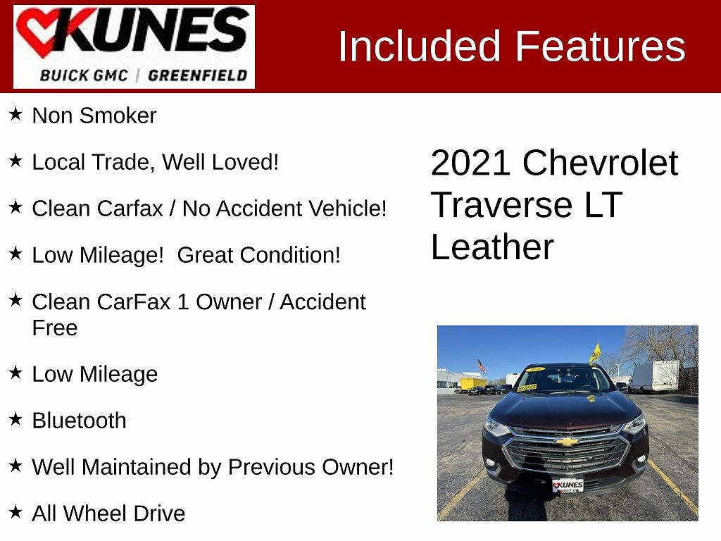 2021 Chevrolet Traverse LT image 2