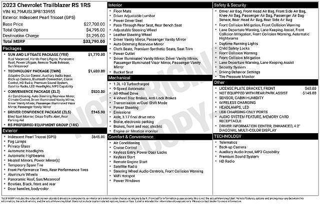 2023 Chevrolet TrailBlazer