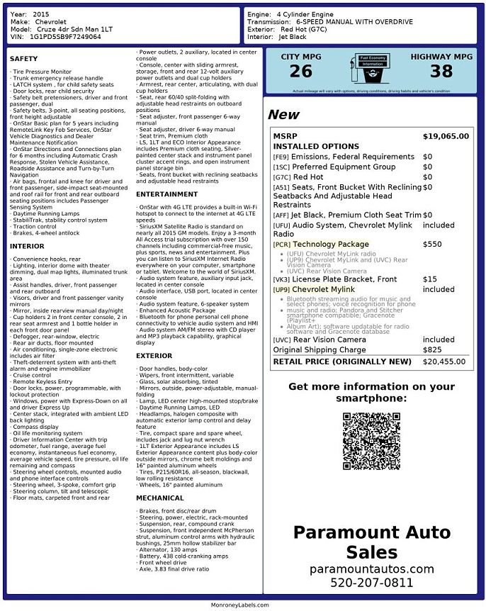 2015 Chevrolet Cruze