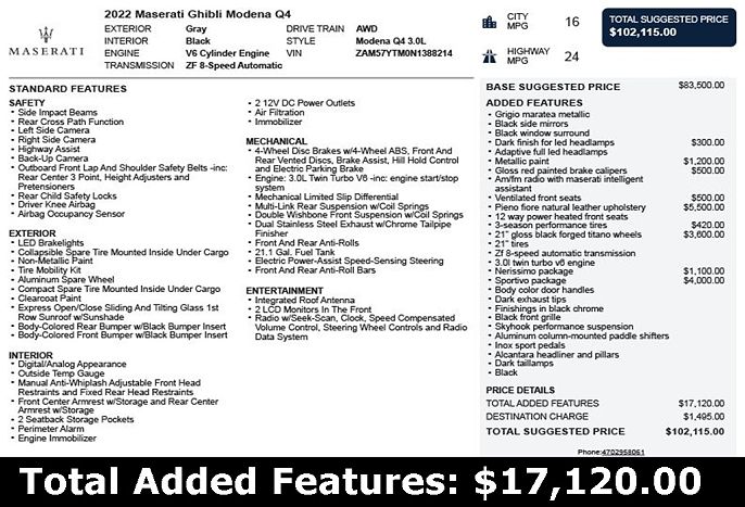 2022 Maserati Ghibli