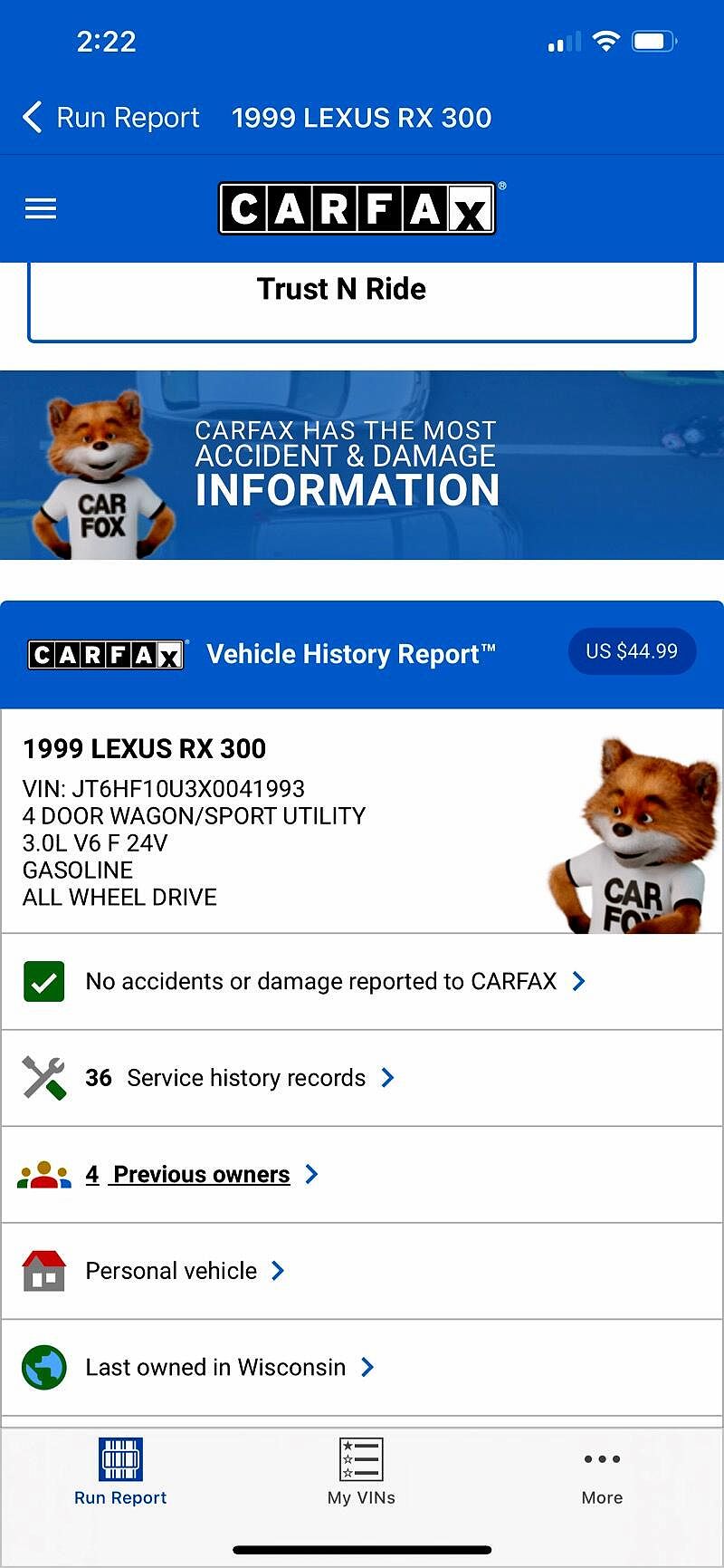 1999 Lexus RX 300 image 8