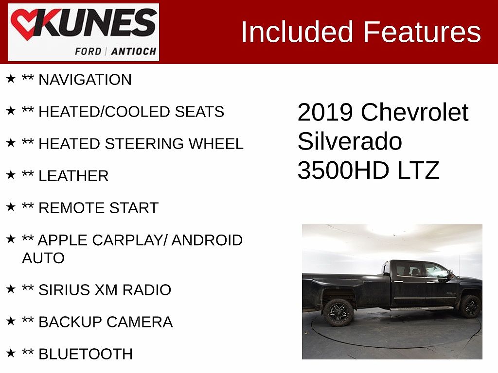 2019 Chevrolet Silverado 3500HD LTZ image 1