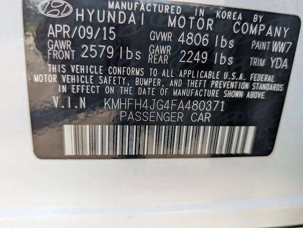 2015 Hyundai Azera