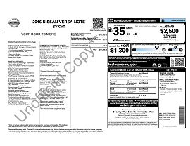 2016 Nissan Versa Note