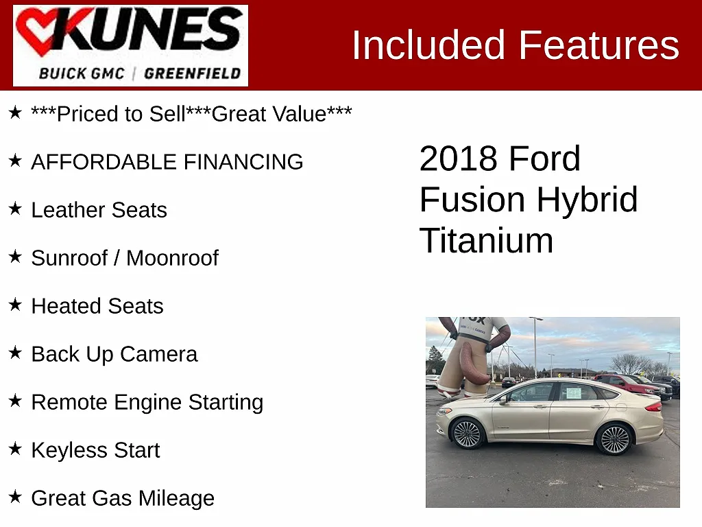 2018 Ford Fusion Titanium image 1
