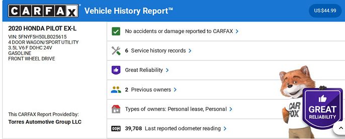 2020 Honda Pilot