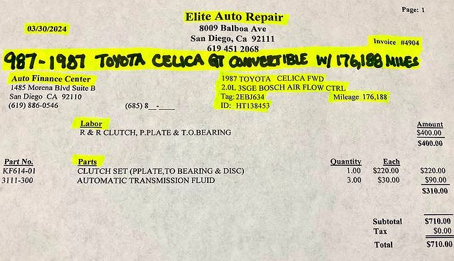 1987 Toyota Celica GT image 4