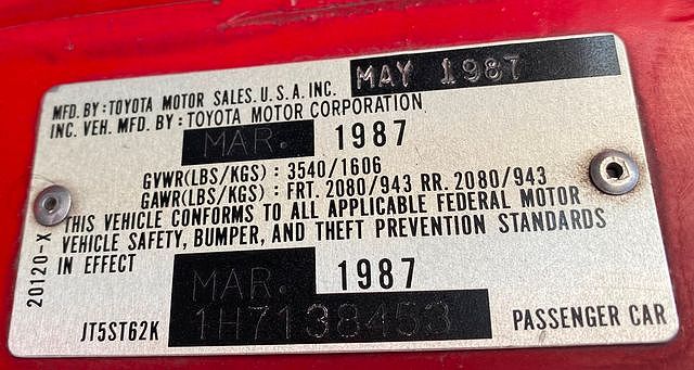1987 Toyota Celica GT image 67