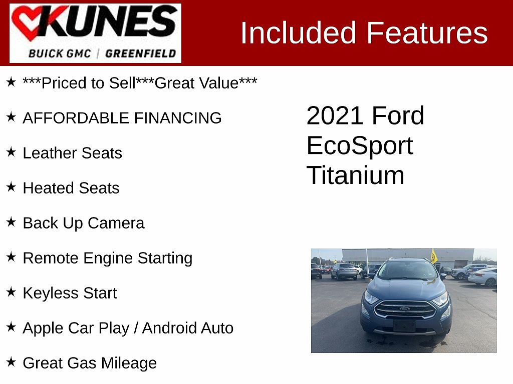 2021 Ford EcoSport Titanium image 1