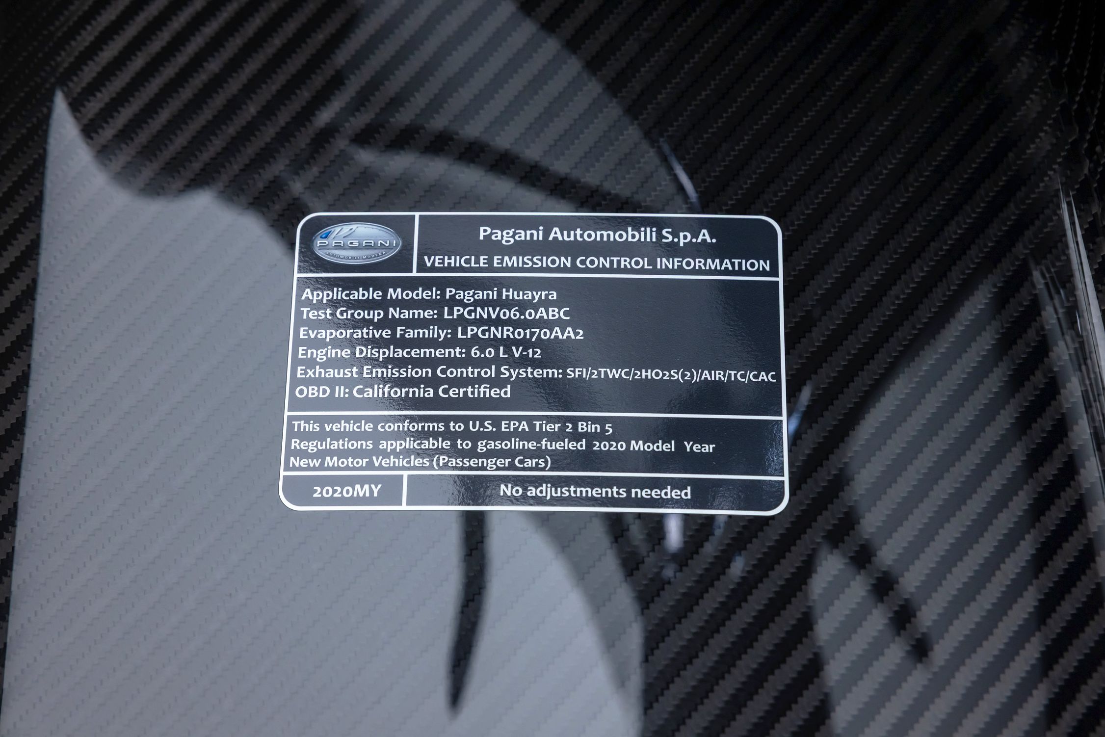 2020 Pagani Huayra