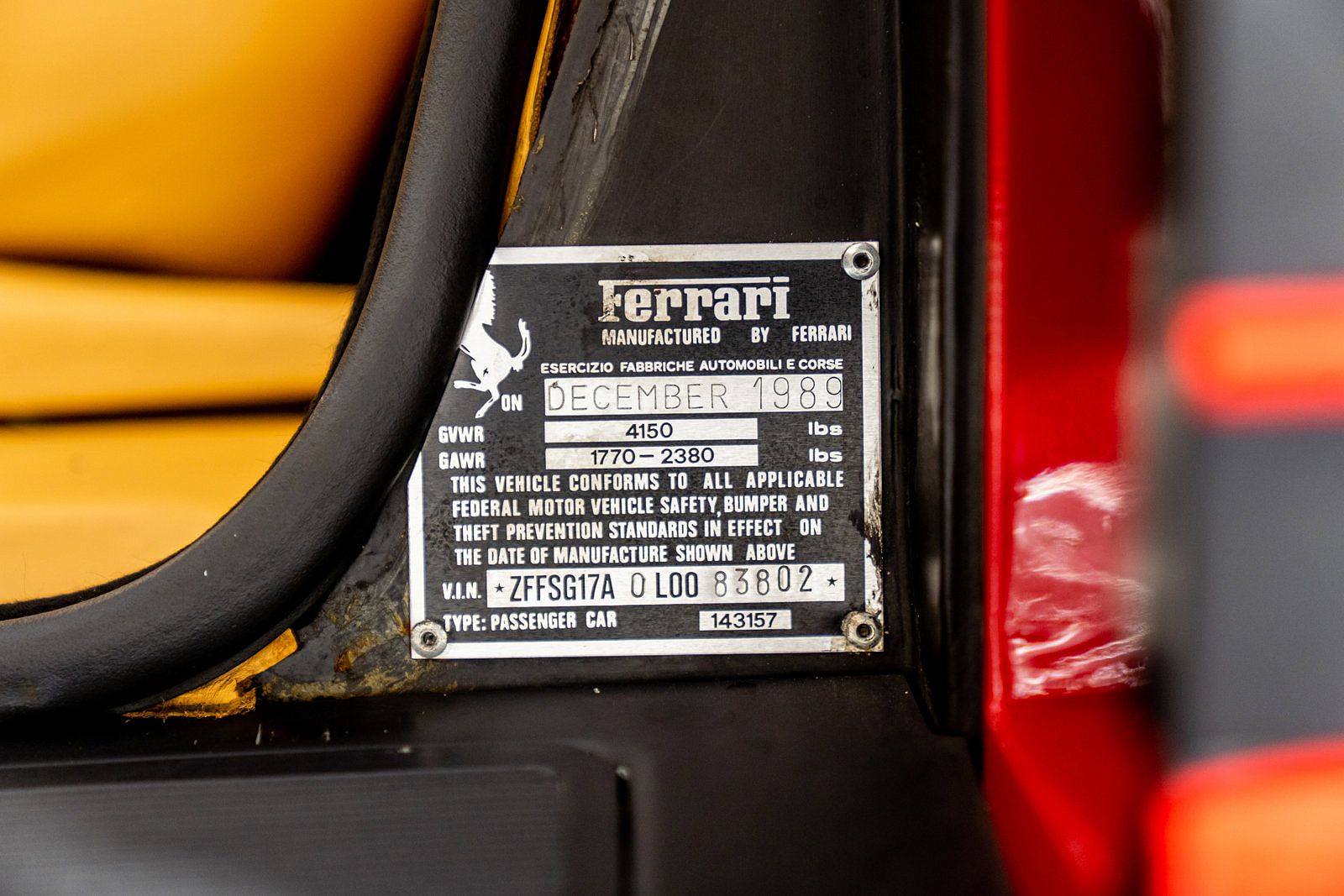 1990 Ferrari Testarossa null image 43